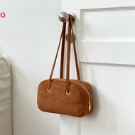 【YEXIA BAG】 Autumn/Winter Bags Korean Style Ins Niche Retro Commuter Suede Brown Large Capacity Pill