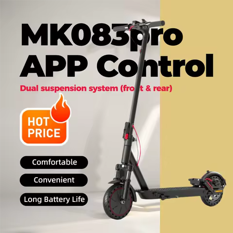 MK083pro APP Control Electric Scooter Foldable | 25km/h 30-60Km Range 8.5" Solid Tires Disc Brake Al