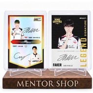 [Mentor Shop] ✨ FAKER & CHOVY Custom Facsimile Autograph Cards | Hologram Dual Auto & Faker Legendar