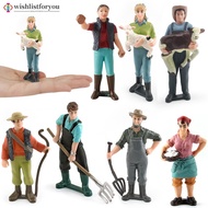 Wishlistforyou Farm Figure Model Set Solid Plastic Realistic Figures for Farm Scene Educational Pret