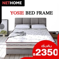 NETHOME : Yosie  Bed Frame   เตียง หัวเตียง +ฐานเตียง  เตียงนอน ขนาด 3/3.5/5/6 ฟุต