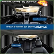 4 pcs Universal Car Window Curtain Sunscreen Protector UV Magnetic Foldable Window Cover Universal S