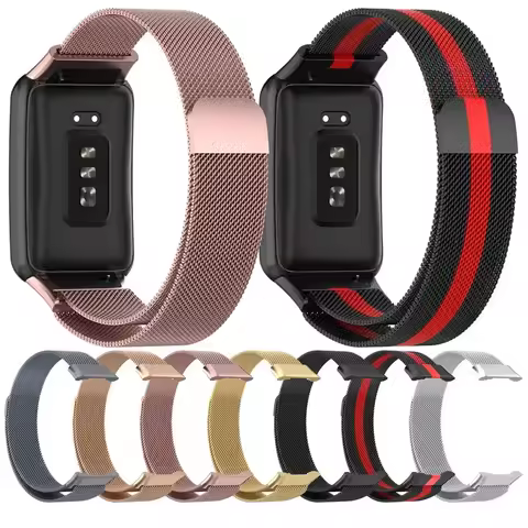 Magnetic Loop Strap For OPPO watch free Wrist Replacement Stainless Steel Bracelet for OPPO watch fr