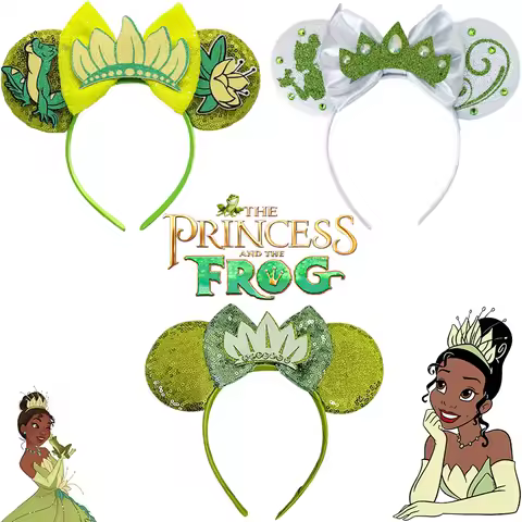 The Princess and The Frog Ears Hair Accessories Women Disney Tiana Hairbands For Girls Festivals Pro
