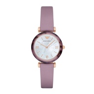 Emporio Armani AR11003 Analog Quartz Purple Leather Women Watch [Pre-order]