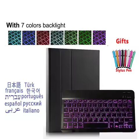 Stand Case Wireless Bluetooth Backlight Keyboard for Lenovo Tab M10 HD X306F FHD Plus TB-X606F X606X