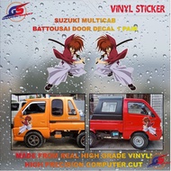 ✅Suzuki Multicab Body Decals - Battousai Kensin Himura Samurai Anime JDM High Quality Vinyl Sticker