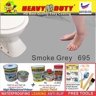 693 DAWN GREY  ( FULL SET EPOXY PAINT HEAVY DUTY ) TOILET TILES FLOOR ( 1L PRIMER / 1L EPOXY / 0.5 K