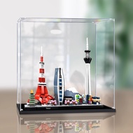 Transparent Acrylic Display Box For Lego 21051 Tokyo Skyline Handmade Display Case Dustproof Cover