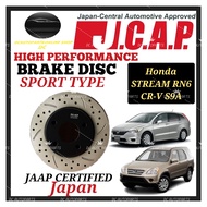 JCAP JAPAN HONDA CRV CR-V S9A / STREAM RN6 SMA DRILLED SLOTTED SPORT DISC ROTOR ( REAR )