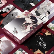 55 Cái/bộ Hàn Quốc Manhwa Laser Lomo Cards 3-Inch Photocards Có Hoa Hồng Champagne & Nhân Vật Truyện