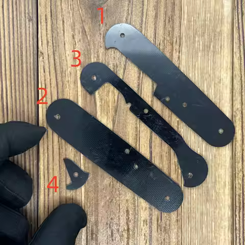 Black Color G10 Liner With Insulation and Non-conductive For 91mm Victorinox Swiss Army Knife SAK DI