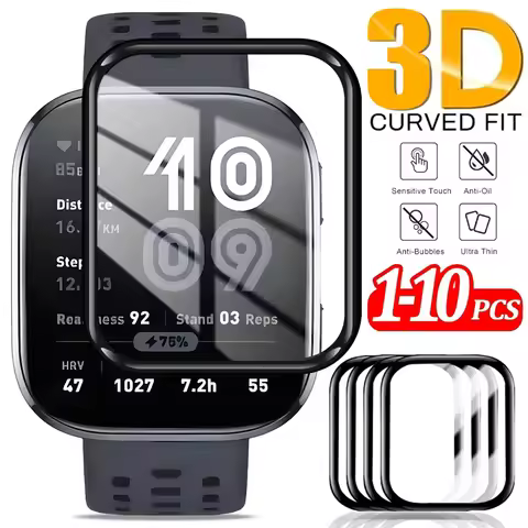 For Amazfit Bip 6 Smartwatch Screen Protectors Flexible HD Clear Protective Films for For Amazfit Bi