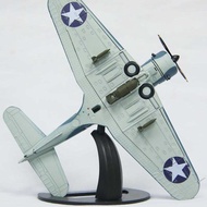 A Gray Color 1 /72 S B D No Fear Style Dive Bomber: Alloy Flying World War II Douglas Model