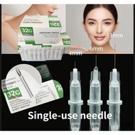 COD 32G4mm 32G6mm 32G13mm Beauty needle 50pcs 100pcs Disposable Needle Beauty Local sellers