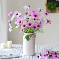 5-Head Simulation Dutch Daisy Dopamine Color Artificial Flower Bundles Living Room Floral Arrangemen