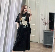 Đủ size từ 45-100kg Váy bầu bigsize chất cotton