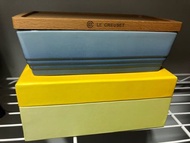 Le Creuset Butter Dish with Wood Lid (Coastal Blue)