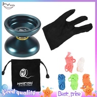 N12   Yoyo Unresponsive Professional Yoyo Aluminum Alloy Long Time  Yoyo with Yoyo Strings,Blue