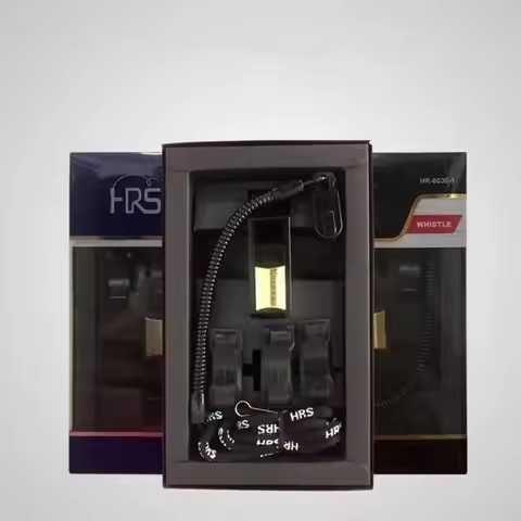HRS Professional Soccer Referee Whistles Big Sound gold silver Football Whistles Seedless Plastic Em