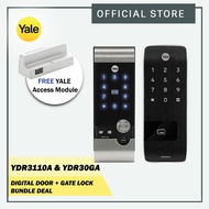 Yale YDR30GA Gate + YDR3110A Door Digital Lock Bundle (FREE Yale Access Module)