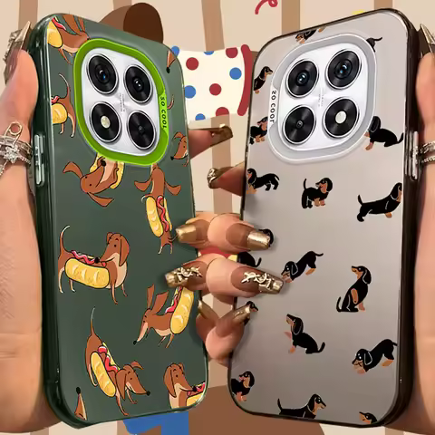 Lovely Dachshund Frosted Case for Xiaomi Redmi Note 14 13 12 10 Pro Plus 11S 14C 13C 12C 9C 11S K70 