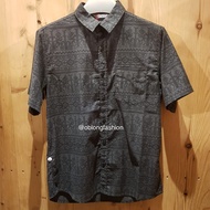 Eiger Kemeja Batik Lengan Pendek Pria Kambera - Black