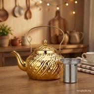 2000ml Stainless Steel Antique Style Teapot with Infuser, Boiling Kettle 0VTJ BL00 HSHL OWOJ XMKW HR