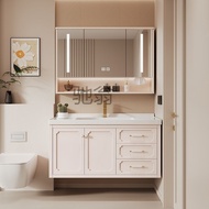 Q-6/H1F2Xq Modern Bathroom Smart Bathroom Cabinet Face Wash Light Luxury Wash Basin Combination Simp