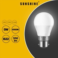 [2件裝]LED燈膽 5W/B22釘頭/白光6500K LED燈泡 | LED球膽|LED球泡 (LGT-5B22D)