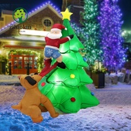 ZILUOLAN Christmas Inflatable Dolls,  Gifts Inflatable Tree Lights,  LED Light Party Favors 1.8M/6FT