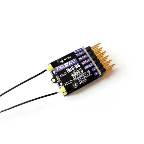 FLYSKY Fusi INR6-HS 2.4GHz AFHDS 3 Dual Antennas PWM PPM I-bus S.bus Mini Receivers for Remote Contr