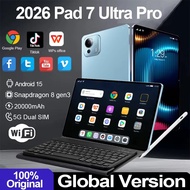 2026 Original Pad 7 Ultra Pro 5G Tablets Snapdragon 8 Gen3 Android 15 22GB+2T 5G Dual SIM 20000mAh W