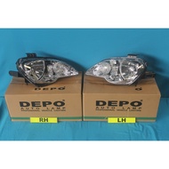 DEPO TAIWAN PROTON GEN2 GEN 2 DEPAN FRONT HEAD LAMP HEAD LIGHT DEPAN LAMPU BESAR WHITE 100 % NEW