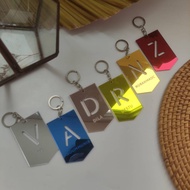 GANTUNGAN INITIAL KEYCHAIN INITIAL KEY CHAIN/ INITIAL KEYRING/ INITIAL KEYCHAIN LETTER KEYCHAIN/ CUS