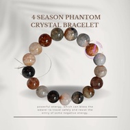 Gelang Tangan Aura Kristal 4 Season Ghost Phantom Quartz Crystal Bracelet