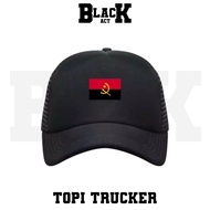 ANGOLA FLAG TRUCKER HAT