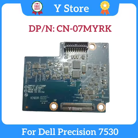 Y Store Original For Dell Precision 7530 Battery Connector Circuit Board 7MYRK 07MYRK LS-F598P Fast 