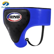 Perfeclan Boxing Groin Protector Shock Absorption Muay Thai Groin Guard Hard Black