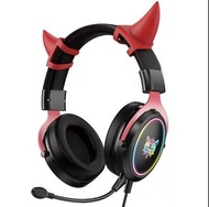 Onikuma X10 Gaming Headset with mic 頭戴式 Devil / 貓耳朵 (可拆卸) 電競耳機