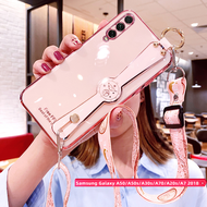 Ốp Điện Thoại Có Dây Đeo Cổ Tay Cho Samsung Galaxy A50 A30s A70 A50s A20s A7 2018 Ốp Có Dây Đeo Dài 