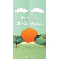 Kad Jemputan Majlis Aqiqah Digital (AQ006): E-Kad Video Undangan Majlis Aqiqah - E- Card Invitation 