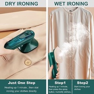 【FAS】-Steamer for Clothes, Handheld Clothes Steamer Fast Heat-Up, Portable Fabric Steam Iron with Brush Ironing Gloves
