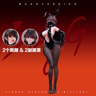Double-sided Carved Bunny Girl Beautiful Girl Figure Mask Stockings Material Anime Figure