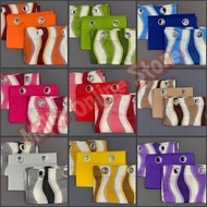 3 in 1 Ring Curtain Wavy Spiral 2 Printed 1 Plain 5ft 6ft 7ft Geena Fabric Curtain Langsir