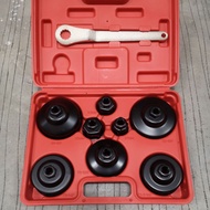 9Pcs Oil Filter  Wrench Cup Type Oil Filter OPENER Set  Tool Kit For EURO BMW Volkswagen VW Audi Mer