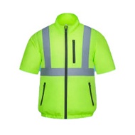 反光空調冷氣服淨單上衣 - 綠色XL碼 【不含風扇】| 戶外工作風扇衣