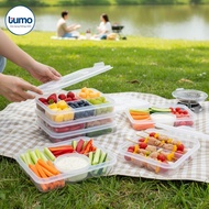 (6 COMPARTMENT TRANSPARENT FOOD STORAGE BOX) Cold food storage box 【HPS-V6】
