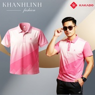 Áo thể thao nam KAKADO KD05 - Siêu nhẹ tập gym cầu lông co giãn 4 chiều thấm hút tốt. Màu hồng nhạt