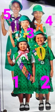 Girl Scout of the Philippines Uniform (GSP set) . Best use by Grade 3 to Grade 5 students. This come